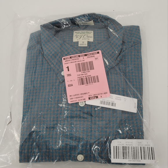 J.Crew Men's Slim Stretch Secret Wash Shirt Cotton - Picture 4 of 4